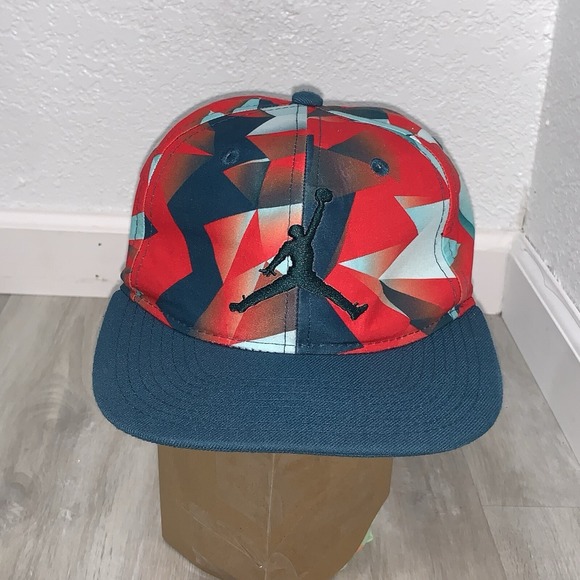 Rare Nike Youth Air Jordan Jumpman Snapback Cap Hat Multicolor RN 81917 CA 18702 - Picture 1 of 12